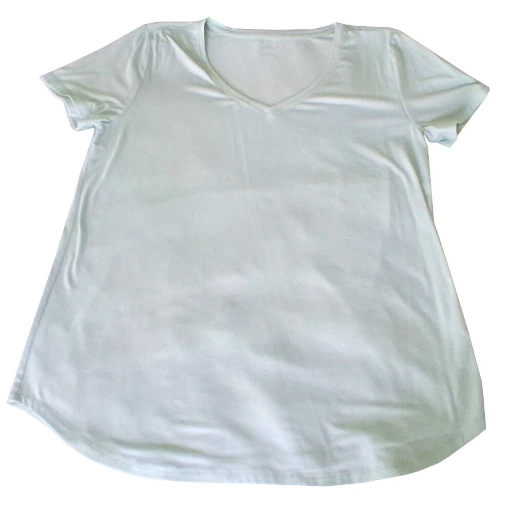 Women's Joe Fresh Active V-Neck T-Shirt, Mint, Large